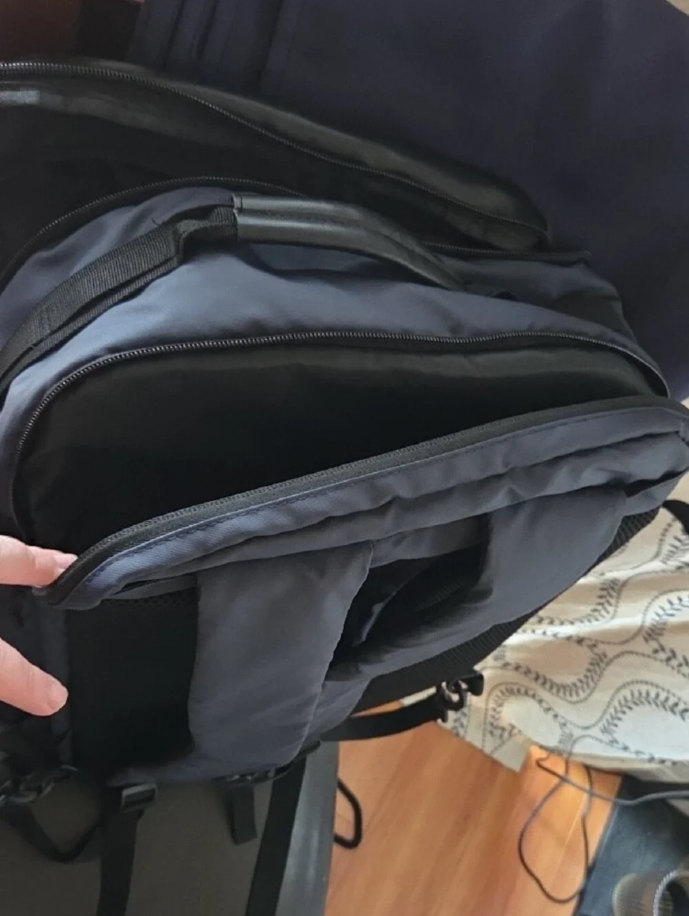 Navy Men's Backpack - Stylish Everyday Bag